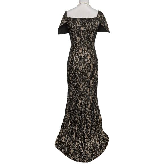 EUC - Vince Camuto Mermaid Lace and Sequined Gown - Picture 3 of 7